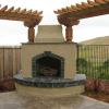 NEW CUSTOM GAS FIREPLACE WITH TRELLIS